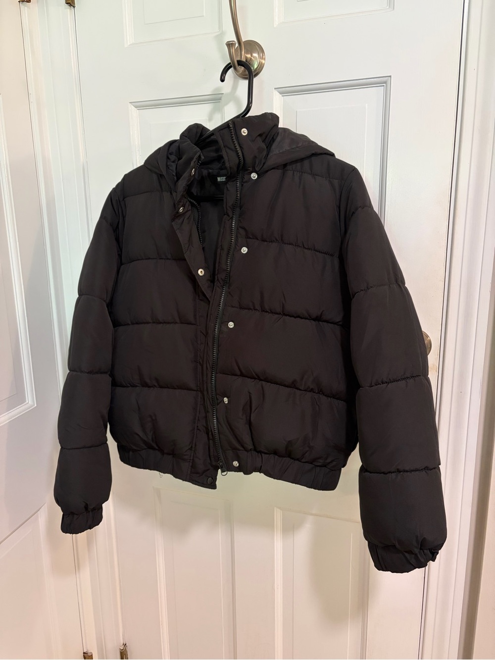Missguided Black Puffer Jacket